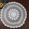 Hetao 100% Cotton Handmade Crochet Round Tablecloth Doilies Lace Table
