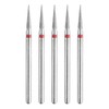 HARFINGTON 5pcs 200-230 Grits Diamond Grinding Bit 2mm Tapered Head