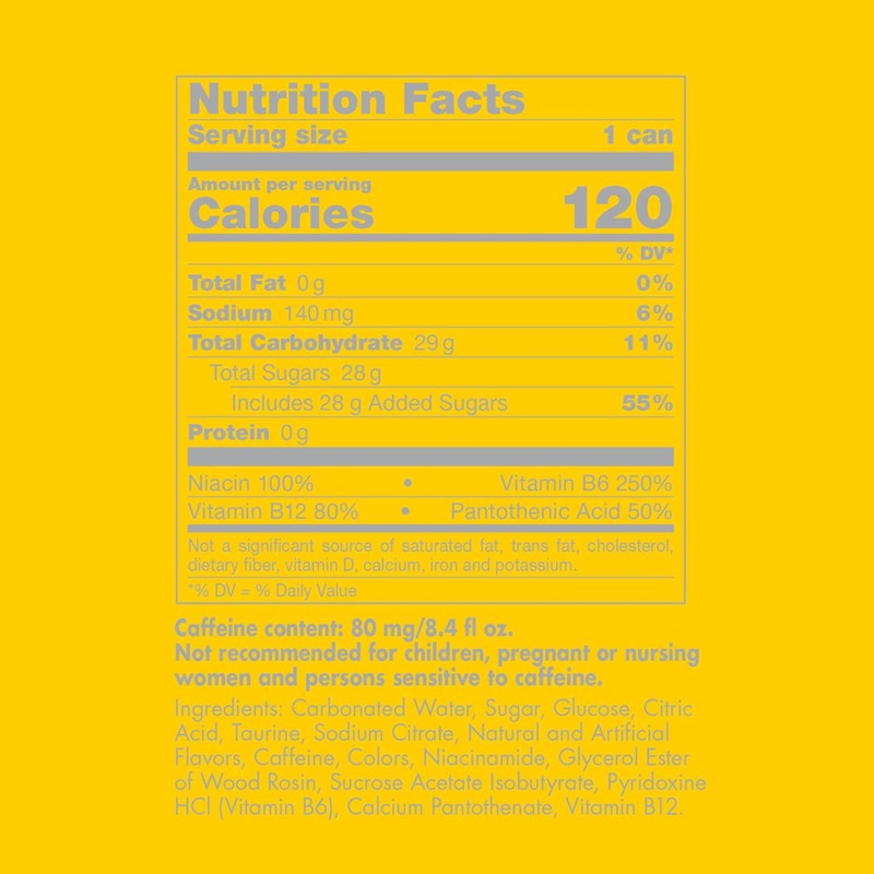 Red Bull Yellow Edition Energy Drink, Tropical, with 80mg Caffeine