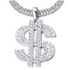 COOLSTEELANDBEYOND Hip Hop Punk Large US Dollar Money Sign Pendant