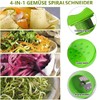 EHIOG 4-in-1 Spiral Slicer Hand for Vegetable Spaghetti, Vegetable Spiral