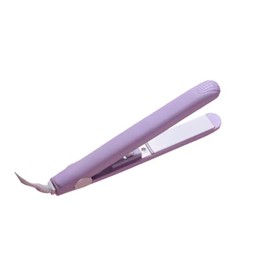 1pc Mini Purple Ceramic Hair Curler 1/2 Inch Barrel Straightener for Short