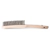 Lessmann 104631 Stainless Wire Brush with 3 rows