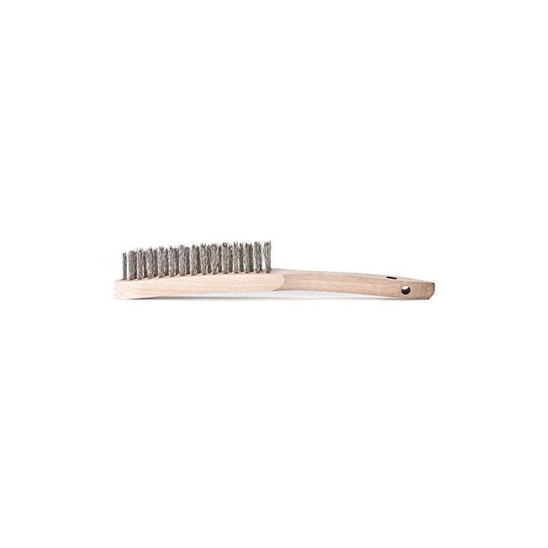 Lessmann 104631 Stainless Wire Brush with 3 rows