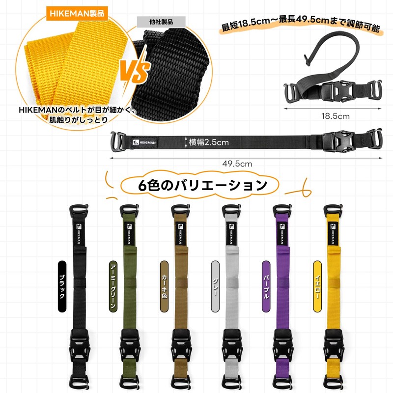 Mountain Climbing Backpack, Extended Storage Belt, Fastening, External Belt, Luggage