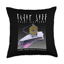 JWST James Webb Space Telescope James Webb Space Telescope in Mando'a Throw Pillow, 18x18, Multicolor