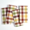 Native Fab Multi Check Cloth Napkins - Set of 12,