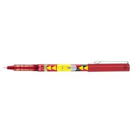 Pilot V5 Liquid Ink Rollerball Pens 0.5mm Tip - Mika Design - Red Ink (Pack of 3 Supplied Loose)