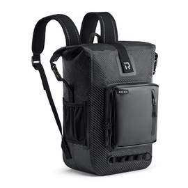 RIDEIRON Waterproof Backpack Motorcycle Dry Bag with Roll Top Closure for Kayaking, Travel, Surfing, Boating, Fishing, Camping (Carbon Fiber 35L)