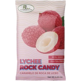 GT Lychee Rock Candy, 4.23 Ounce Bag, 1 Pack