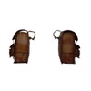 PRASTARA Motorcycle Side Pouch Brown Leather Side Pouch Saddlebags Saddle