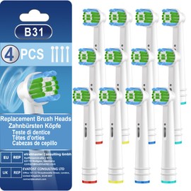 Replacement Toothbrush Heads for Oral B,12pcs Medium Bristles Replacement Toothbrush Heads Compatible with Oral-B 7000/Pro 1000/9600/5000/3000