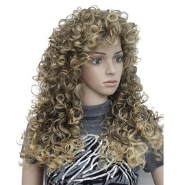 Aimole Synthetic Heat Resistant Hair Long Curly Wigs Cosplay Women Wig(6T24B)