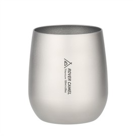 120ml Ultralight Titanium Double Wall Insulated Water Cup Tea Cup Mug for Outdoor Camping Hiking Backpacking Home Office