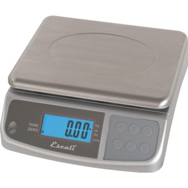 San Jamar Escali Promzr M-Series Digital Scale with Display Hold for Kitchens and Restaurants, Metal, 33 Pound, Silver