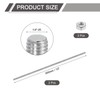 sourcing map 1/4"-20 Fully All Threaded Rod, 2 Pcs 304