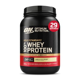 OPTIMUM NUTRITION ON Gold Standard Isolated Blend 100% Whey Proteína Sabor Vainilla 2LB. Baja Lactosa y Carbs.