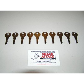 Vendstar (10) VENDSTAR 3000 TOP LID DOOR KEYS #159 - New (OEM) / Free Ship!