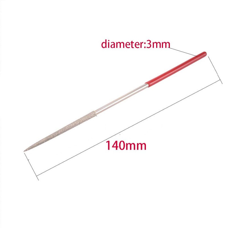 2PCS Diamond Needle File Round Diamond Files Tools for Metal