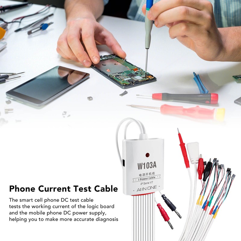 Phone Power Test Cable Trigger Probe Built in IC ABS