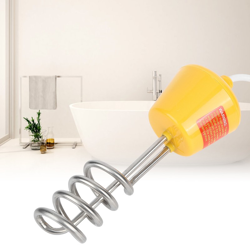 2m Floating Electric Immersion Water Heater with Temperature Tester Yellow