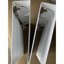 Worldwide 3 Ring Binder Worldwide Pro Angle D Ring 3” Ring White (2 Pack)