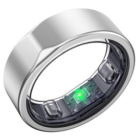 SEEKZERO Smart Ring-Size First Before You Buy, No APP Subscription,7-10 Days of Use,Sleep|Activity|Stress|Heart Rate|SPO₂ Tracker, Compatible with iOS and Android (Moonlight Silver, 12)