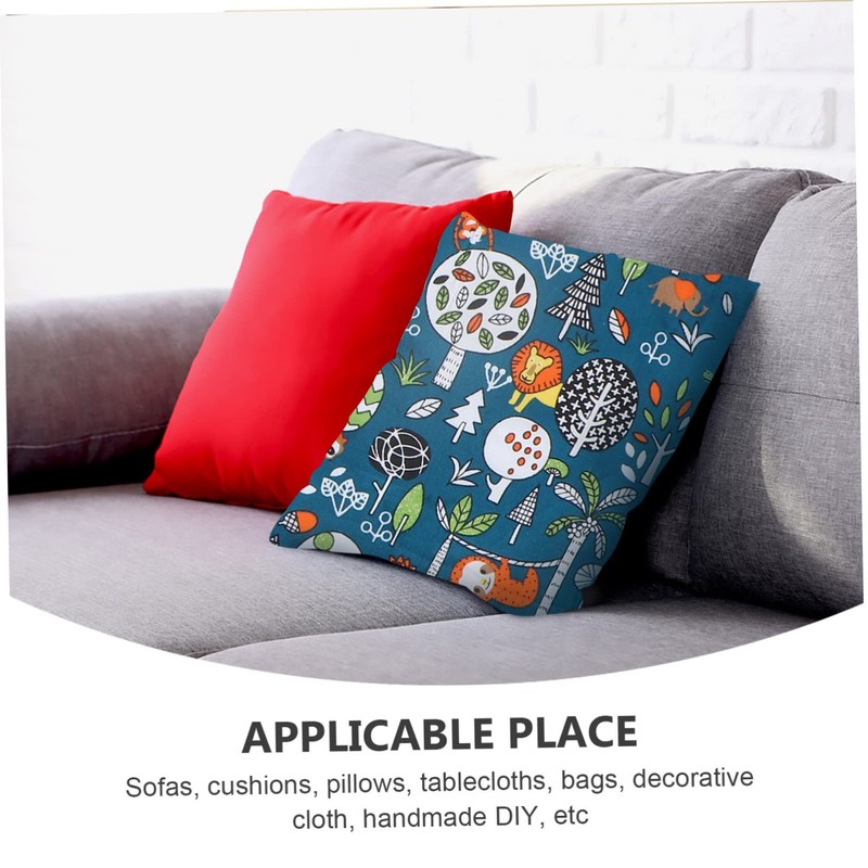 Operitacx 7 Stück Teiliges Patchwork Stoffset mit Niedlichen Cartoon Tieren