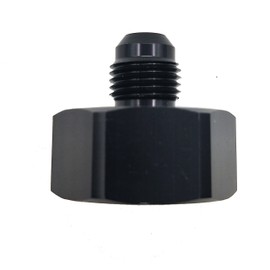 Nitrous Bottle Nut Adapter with Washer (Black, 4AN)
