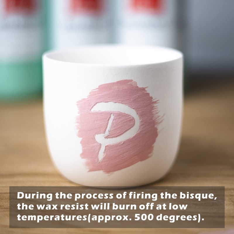 Pasler Wax Resist for Pottery Bisque or Greenware,Glaze and Slip