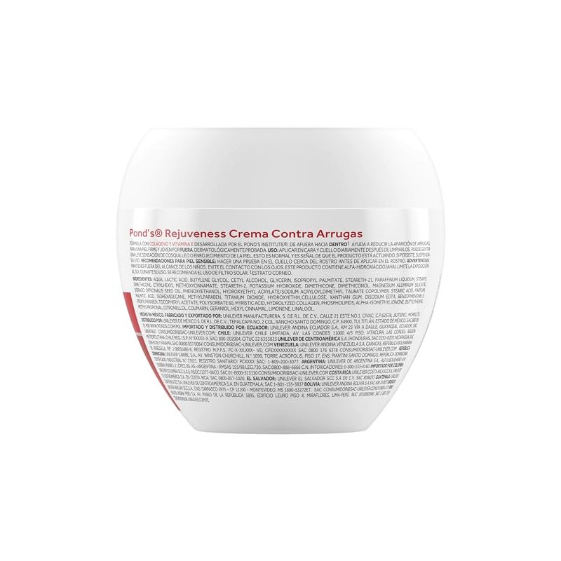 Crema facial Pond's Rejuveness de día 400 g