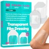 50 Pack Waterproof Transparent Film Dressings - 2 Sizes
