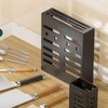 Utensil Holder Stainless Steel Wall Mount Chopstick Draining Storage Shelf