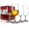 MICHLEY Unbreakable Stemmed Wine Glasses, 100% Tritan Plastic Snifter Glasses,