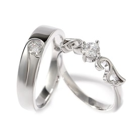 Jeulia Women's Ring, Pairing, Men's Ring, Engagement Ring, Includes Exclusive Box, Birthday, White Day, Gift, Gift