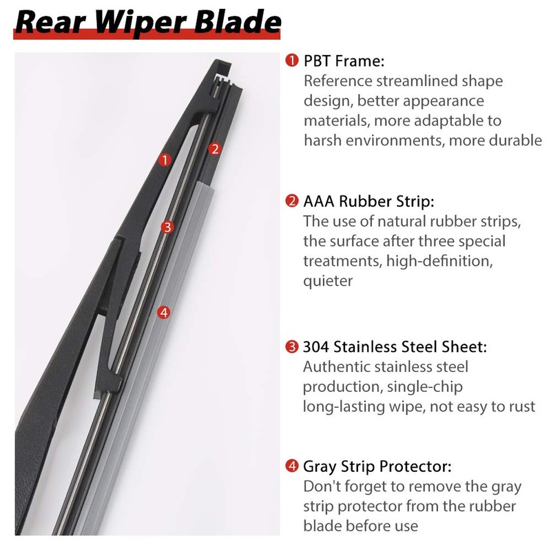 Replacement for Acura RDX 2007-2018, TSX 2011-2014 OTUAYAUTO Rear Windshield