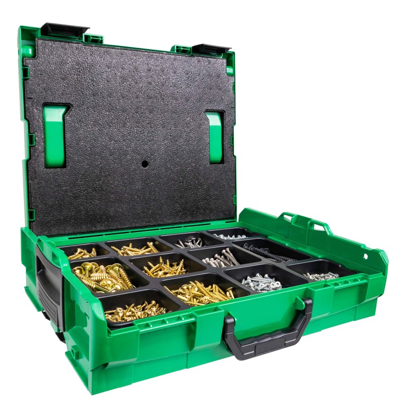 SPAX Assortment Box for Tool and Screw Case Organizer Sorting