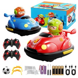 NAVESO Ferngesteuertes Auto Spielzeug, 2 Stück Autoscooter Ferngesteuert Kinder mit LED Licht und Musik, 360° Drift Stunt Autoscooter, RC Auto Spielzeug Geschenke für ab 6+ Jahren Jungen Mädchen