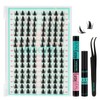 Manga Eyelash Cluster Kit, 128 Pieces, Wispy Cluster Eyelash Extensions