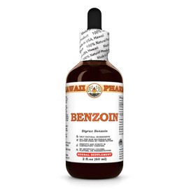Benzoin (Styrax Benzoin) Dry Gum Tincture, Made in Hawaii, All Natural, Vegan, Pure Liquid Extract - 2 fl.oz