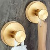 2Pcs Suction Hooks for Bathroom,Shower Towel Gold Hook Cup,Duty Vacuum