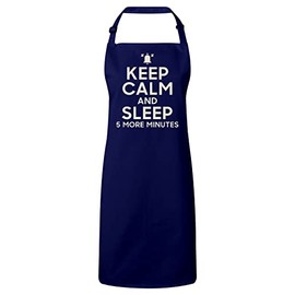 Fabulous Premium-Küchenschürze Navy Keep Calm and Sleep 5 more minutes Parodie England Humor