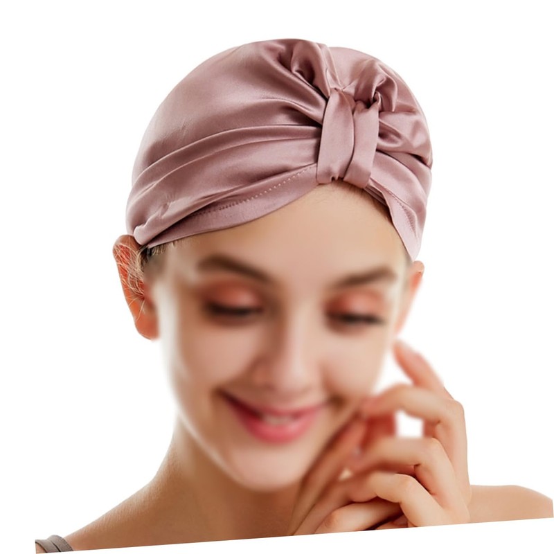 Beavorty Silk Hair Drying Cap Soft Comfortable Bath Cap Fast