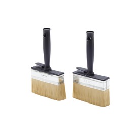 Fit For The Job Twin Pack 4 inch Block Brush for Rapid Painting on Walls, Ceilings, Masonry, Shed and Fence Brush, Decking & More, Large Paintbrush, Masonry Paintbrush
