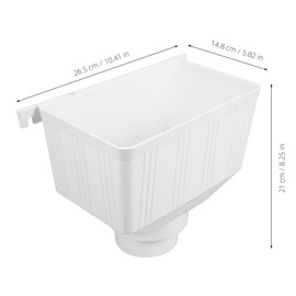 DOITOOL Gutter Connector, Gutter Downspout Adapter, Rain Gutter Downspout Extensions, Downspout Diverter, Universal Downspout to Drain Pipe (10.4X5.8X8.3 inch)