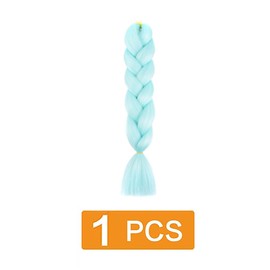 prinfantasy BZ025 Braided Ponytail Extensions for Braiding Long Ponytail Hairpiece for Women Light Blue