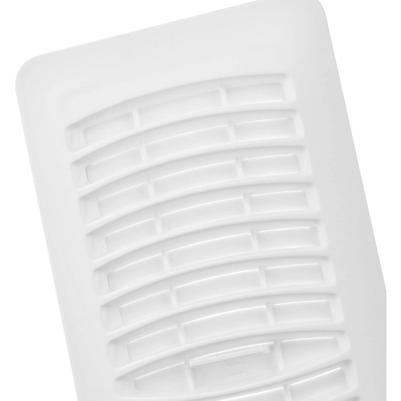 HSI Plastic Floor Register, 4x10 Inch, White