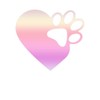 CafePress Cute Heart Paw Print Design F Rectangle Car Bumper