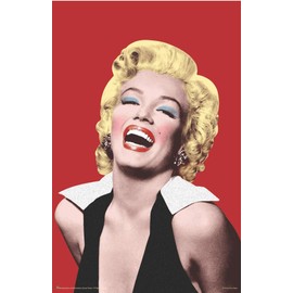 Scorpio Posters Marilyn Monroe - Red Pop Art - Laminated Poster - 11.5" x 17.5"