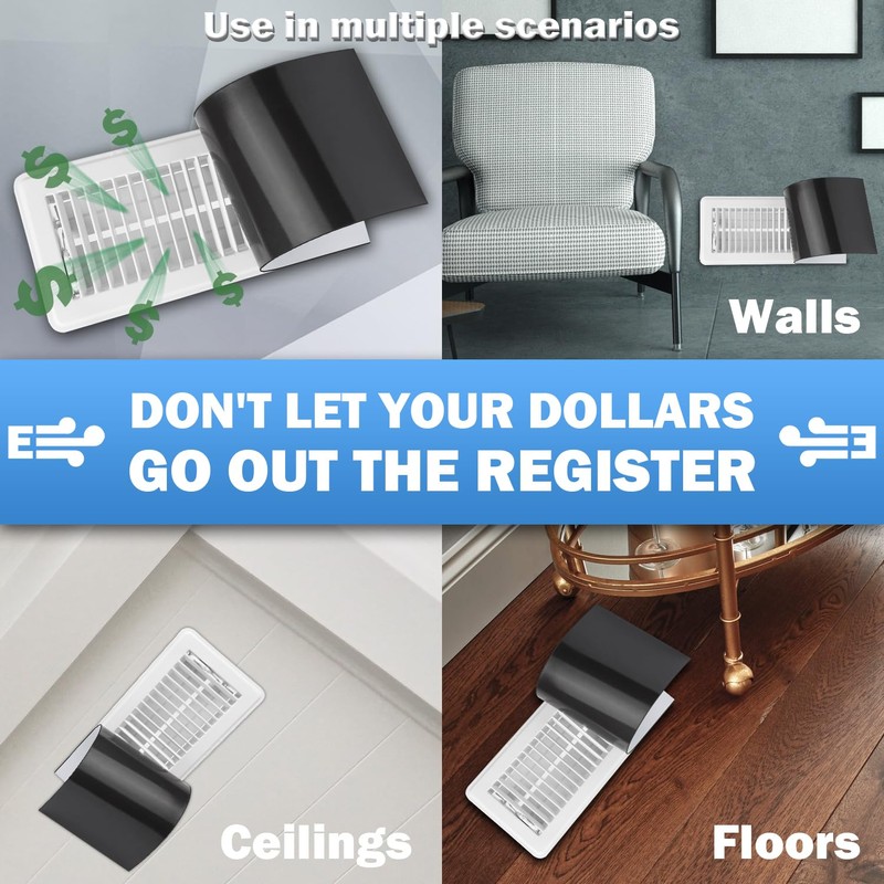 Zipcase 6 Pack Strong Magnetic Vent Covers for Home Ceiling,